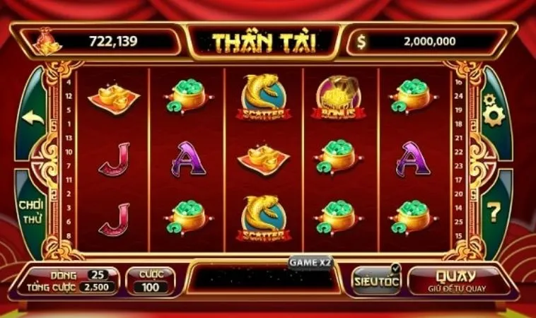 Các biểu tượng trong game Nổ Hũ Thần Tài Tại 2Bong88